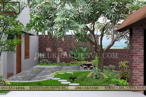 Sân vườn cảnh quan dự án